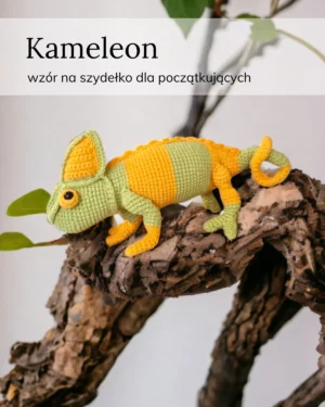 Lulu and Tete - Kameleon realistyczny maskotki amigurumi wzory na szydełko (1)