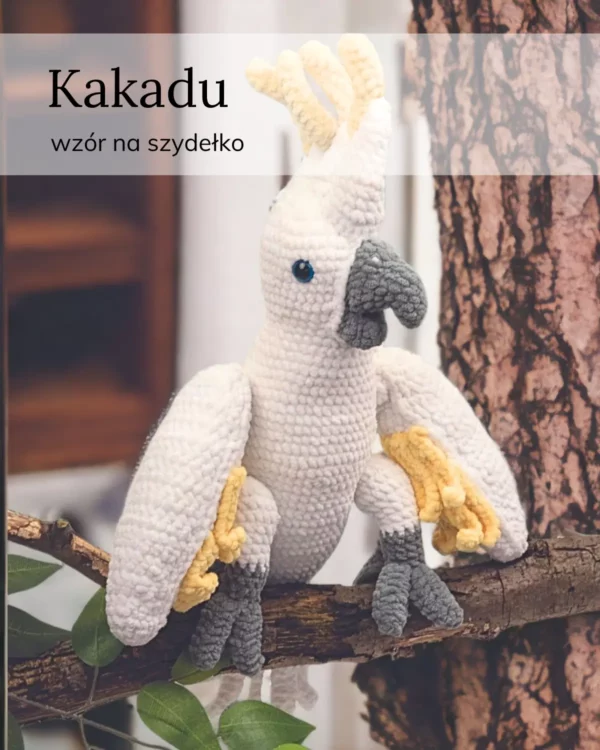 Lulu and Tete - Kakadu realistyczne maskotki amigurumi wzory na szydełko (3)
