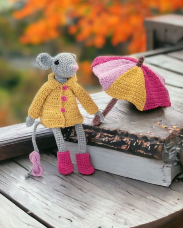 mysz myszka szczur schemat wzór na szydełko amigurumi