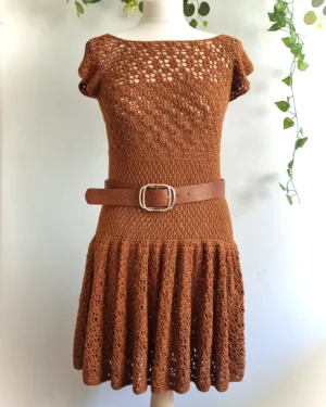 Wideowzór Sukienka / Bluzka Cynamonka, na szydełko