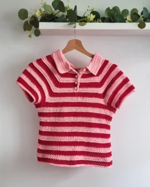 Wzór na szydełko - Koszulka Polo