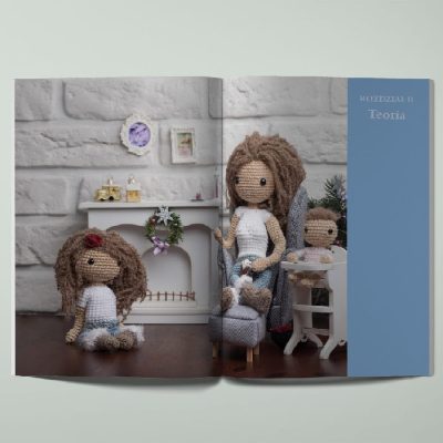 Książka ze wzorami na szydełko, po polsku, pokazująca jak zrobić lalę na szydełku krok po kroku